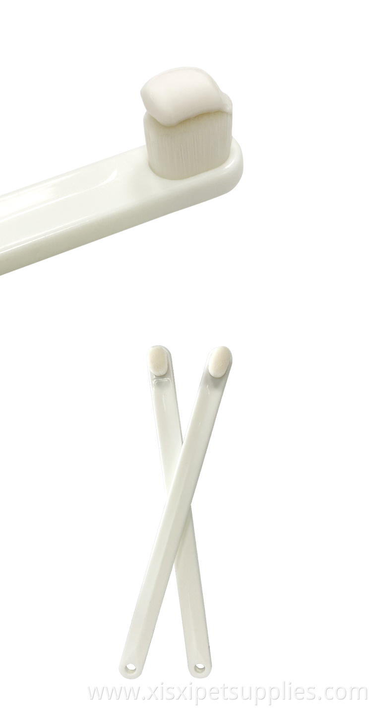 Factory Wholesale New Arrival Soft Brushing Head Pet Dog Cat Toothbrush